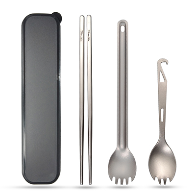 Titanium Spoon/Fork/Chopstick Set